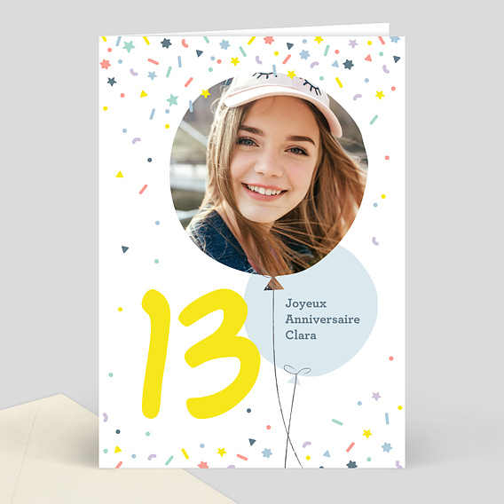 Carte Anniversaire 13 Ans Popcarte