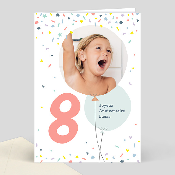 Carte Anniversaire 8 Ans Popcarte