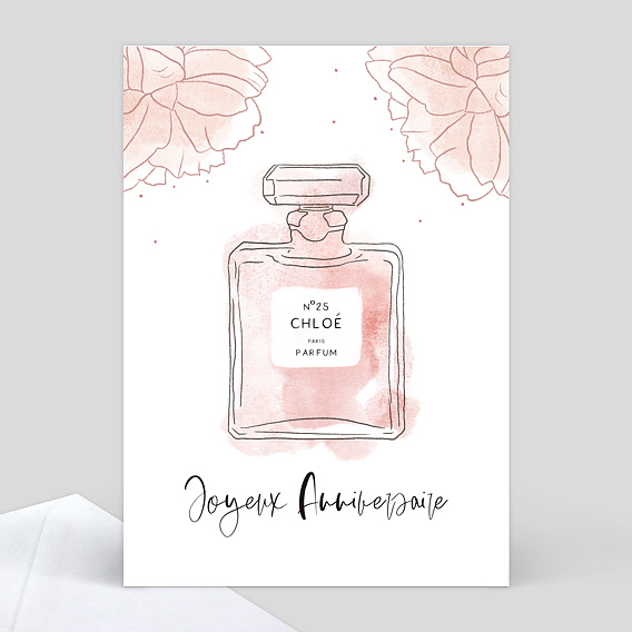Invitation Anniversaire Parfum Popcarte