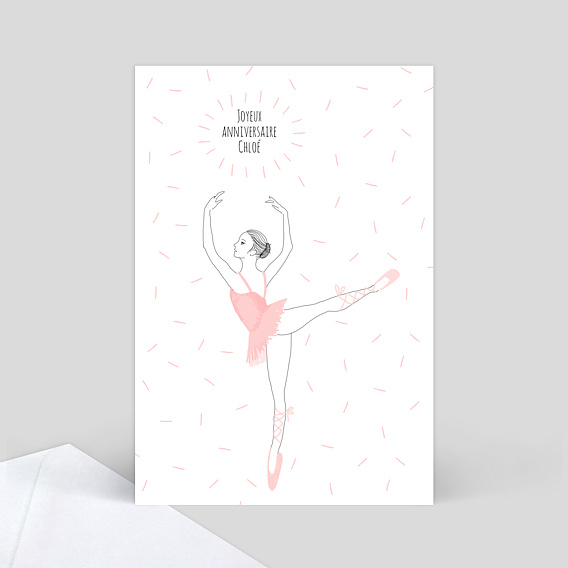 Carte Anniversaire Danseuse Popcarte