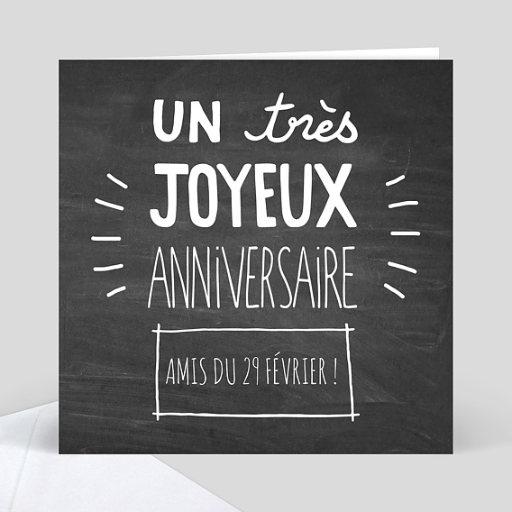 Carte Anniversaire Multi Typo Popcarte