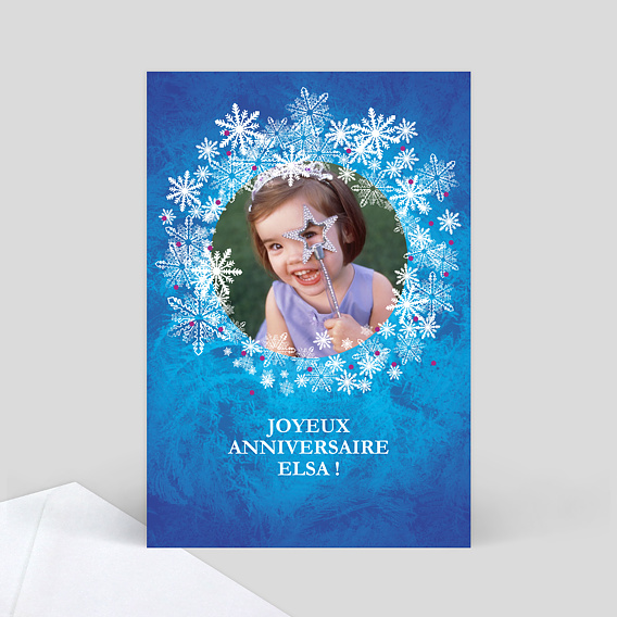 Carte Anniversaire Reine Des Neiges Popcarte