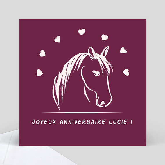 cartes anniversaire cheval 2 - Birthday cards horse 2