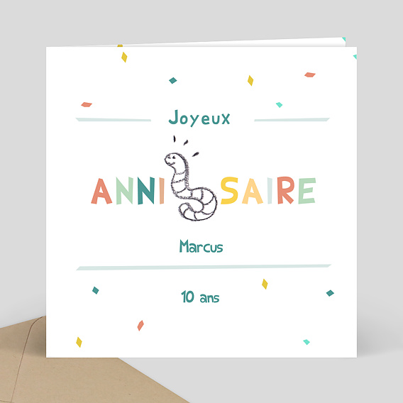 Carte Anniversaire Rebus Vers Popcarte