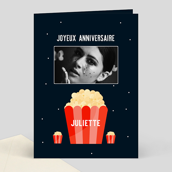 Carte anniversaire adulte Thème Cinéma