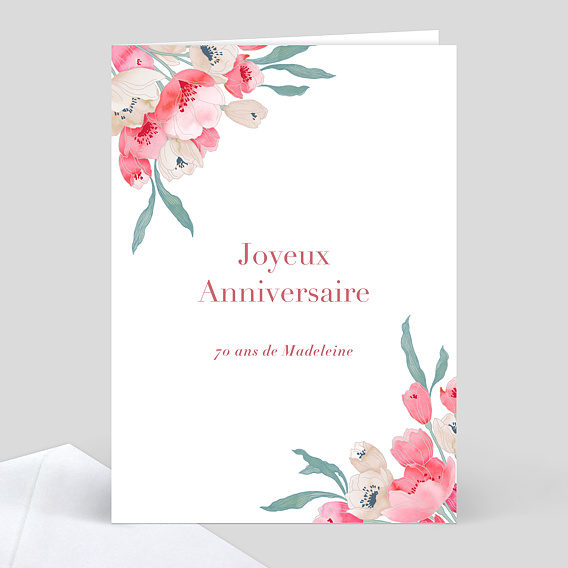 Carte anniversaire adulte Joli Bouquet