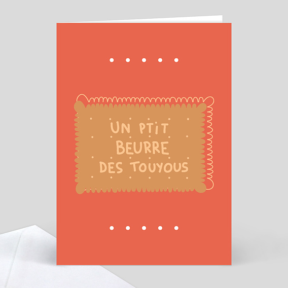 Carte anniversaire adulte P'tit Beurre