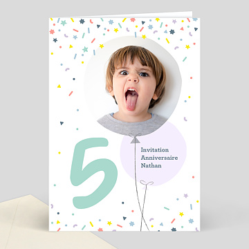 Invitation Anniversaire Enfant 11 Ans Popcarte