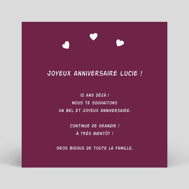 Carte Anniversaire Poney Popcarte