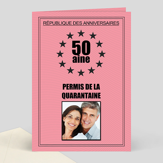 Carte anniversaire adulte Permis de Conduire