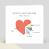 Carte anniversaire adulte Amour Recto