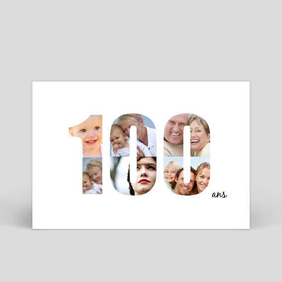 Carte anniversaire adulte 100 ans