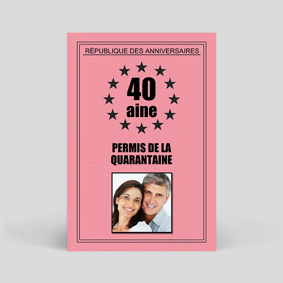 Carte anniversaire adulte Permis de Conduire