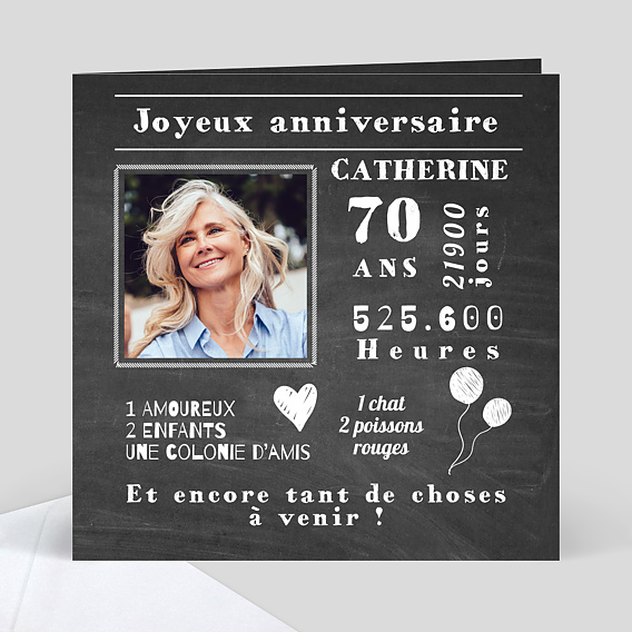 Carte anniversaire adulte Gâteau d'Anniversaire