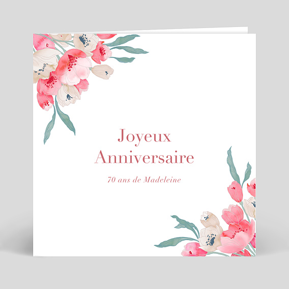 Carte anniversaire adulte Joli Bouquet