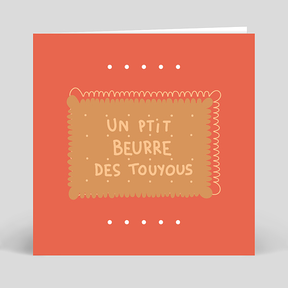 Carte anniversaire adulte P'tit Beurre