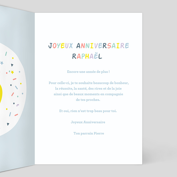 Carte Anniversaire 6 Ans Popcarte