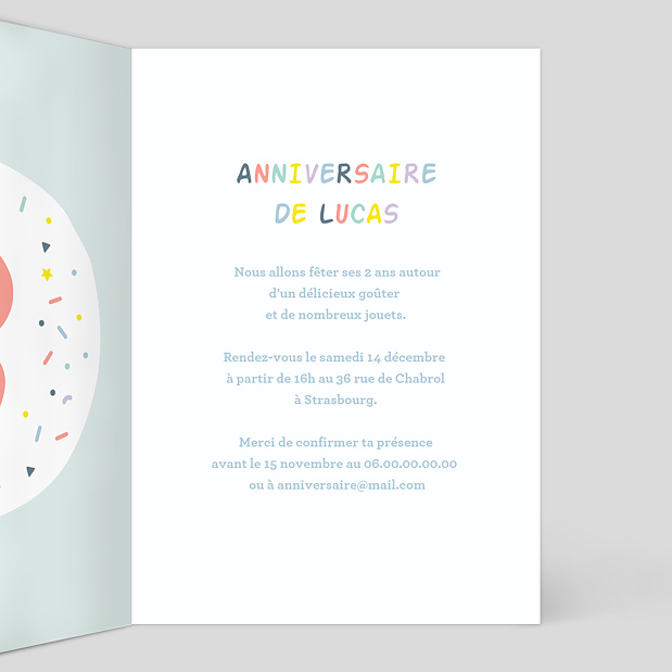 Carte D Invitation Anniversaire Enfant 8 Ans Popcarte