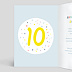 Invitation Anniversaire Enfant 10 ans Intérieur Gauche