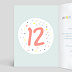 Carte anniversaire enfant 12 ans Intérieur Gauche