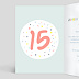 Carte Anniversaire enfant 15 ans  Intérieur Gauche