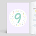 Invitation Anniversaire Enfant 9 ans Intérieur Gauche