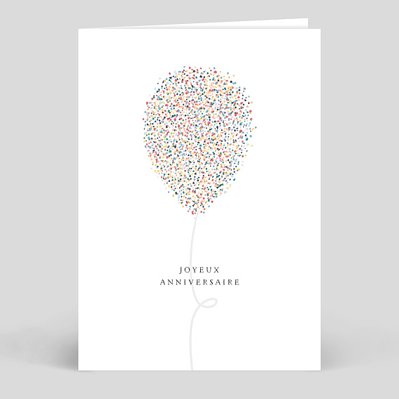 Carte anniversaire adulte Ballons