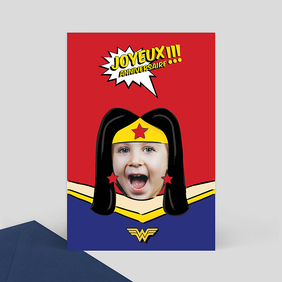 Carte Anniversaire Enfant Super Heros Popcarte