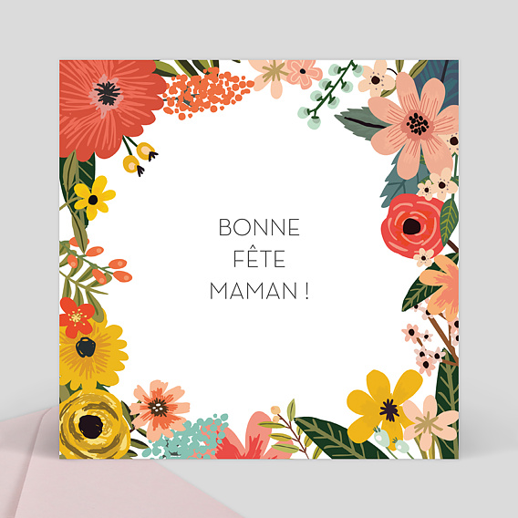 Carte Fete Des Meres Bouquet Printanier Popcarte