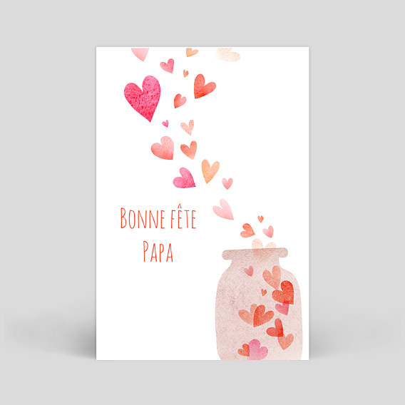 Carte fête des pères Envolée d'Amour