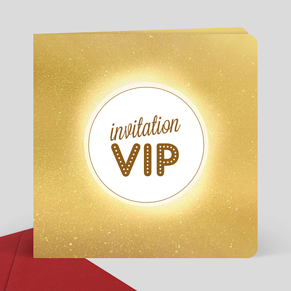 Invitation Anniversaire Vip Popcarte