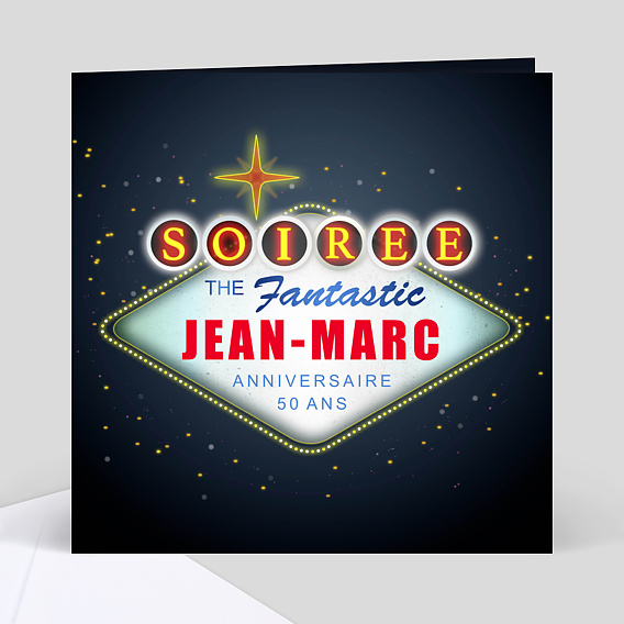 Invitation Anniversaire Casino Popcarte