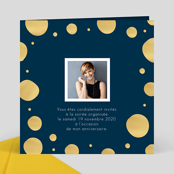 Invitation Anniversaire Soiree Chic Popcarte