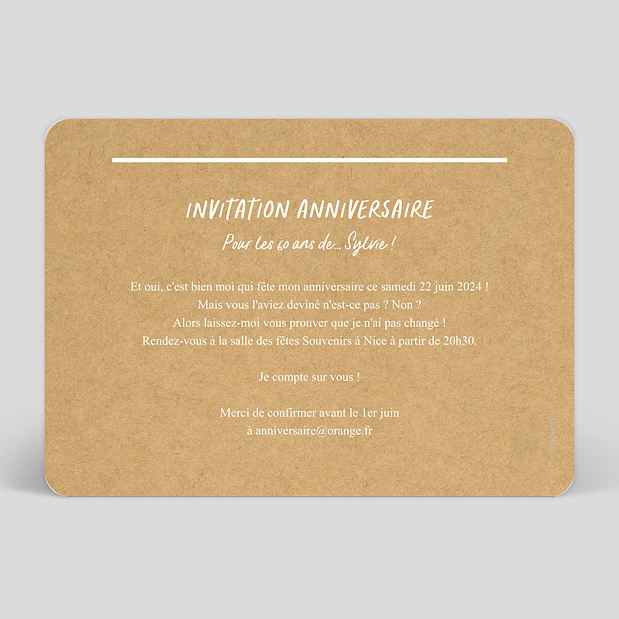 Invitation Anniversaire Qui Est Ce 60 Ans Popcarte