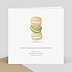 Invitation anniversaire Macarons