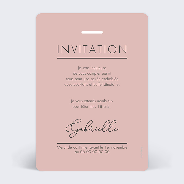 Invitation Anniversaire Vip Popcarte