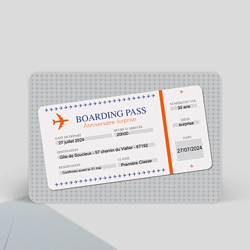 Carte D Anniversaire Billets D Avion Bon Pour Popcarte