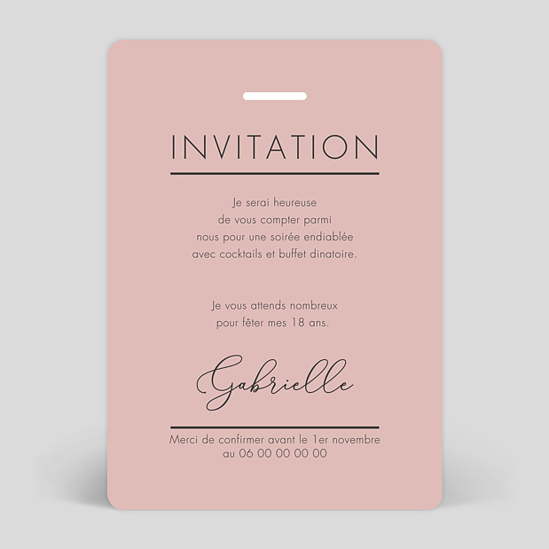 Invitation Anniversaire Vip Popcarte