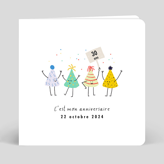 Invitation anniversaire Rigolote