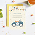 Invitation Anniversaire Enfant Voiture Bleue Avant 1