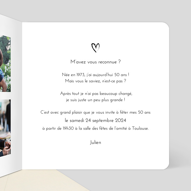 Invitation Anniversaire Devinette - Popcarte