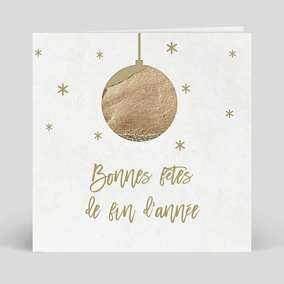 Carte de Noël  Carte boule de Noël colorée