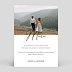 Carte remerciement mariage Simple Pêle-mêle Verso