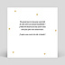 Carte remerciement invitation Pois Chic Verso