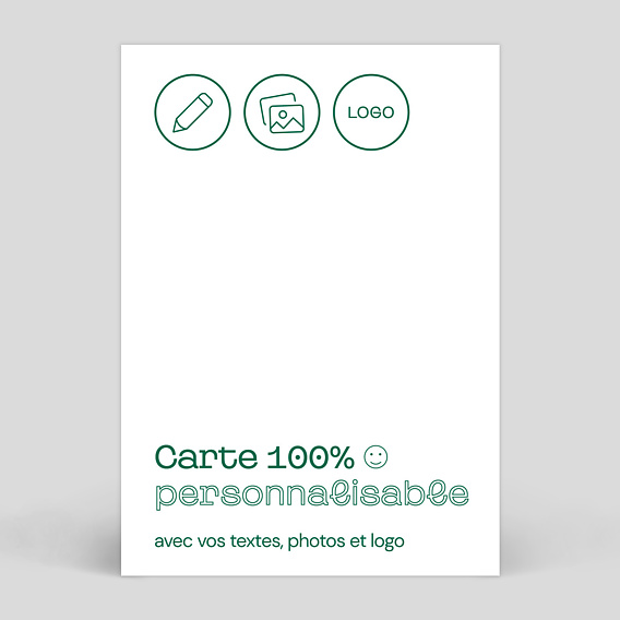 Carte de vœux entreprise Modèle 100% Personnalisable