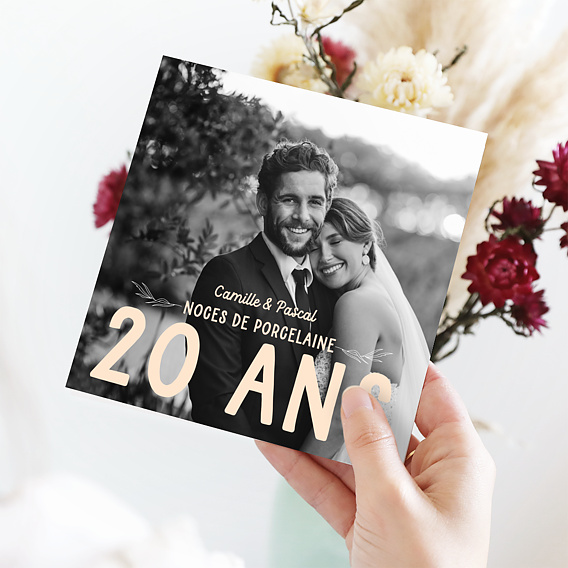 Invitation Anniversaire De Mariage Ans Popcarte