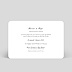 Cartes Invitation Mariage Invitation Classique Verso