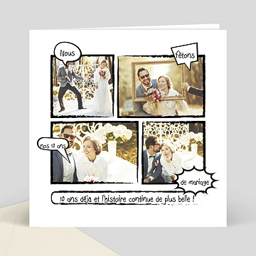 Carte D Invitation Anniversaire De Mariage Humour Popcarte