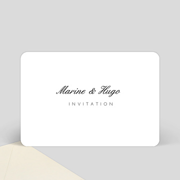 Carte D Invitation Mariage Classique Popcarte