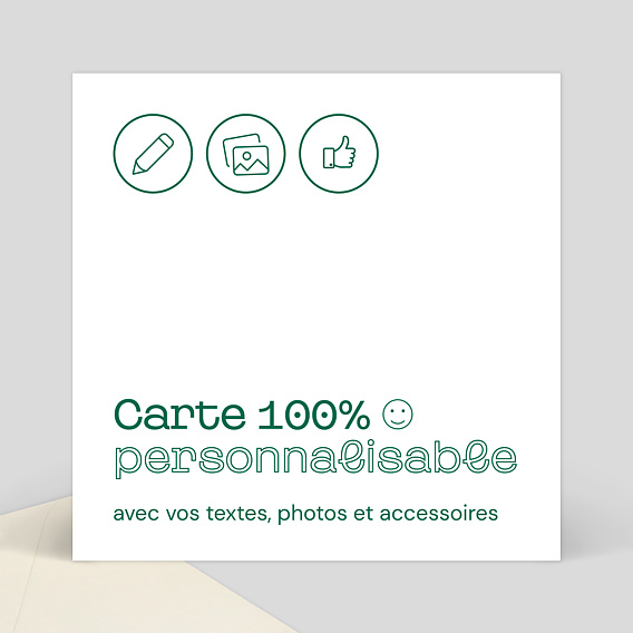 Cartes Invitation Mariage Carte invitation mariage 100% personnalisable